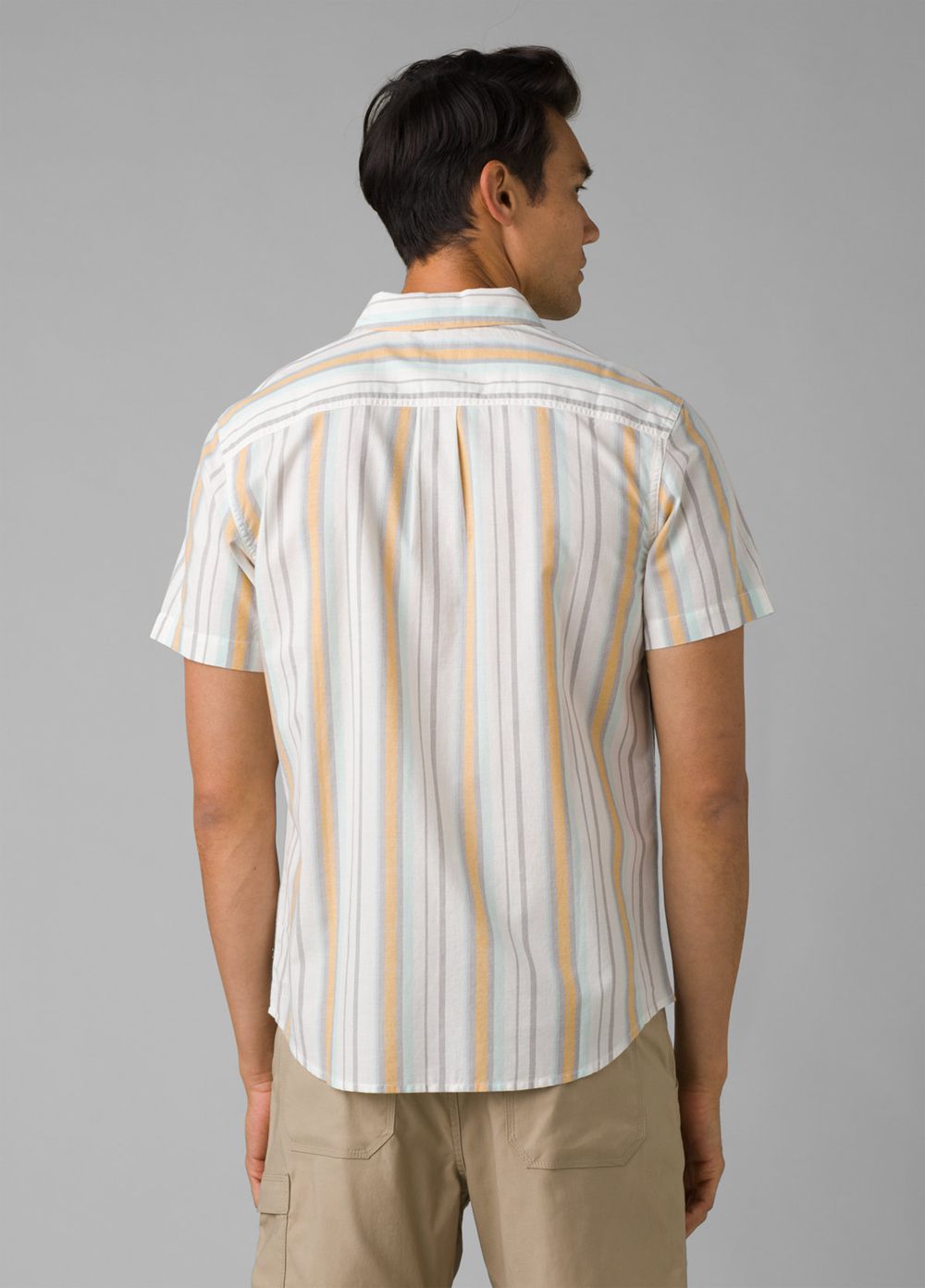 White Men's PrAna Groveland Shirts | 42197-LWRE