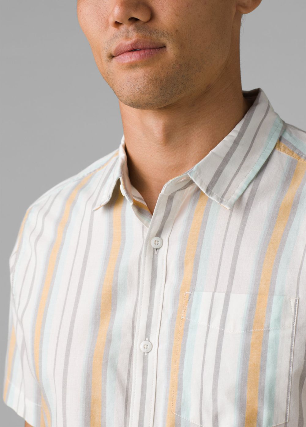 White Men's PrAna Groveland Shirts | 42197-LWRE