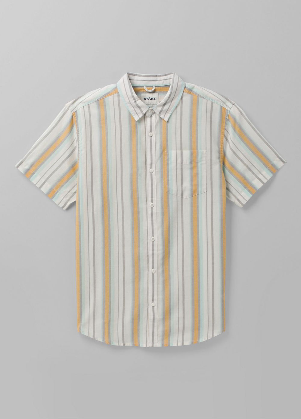 White Men's PrAna Groveland Shirts | 42197-LWRE