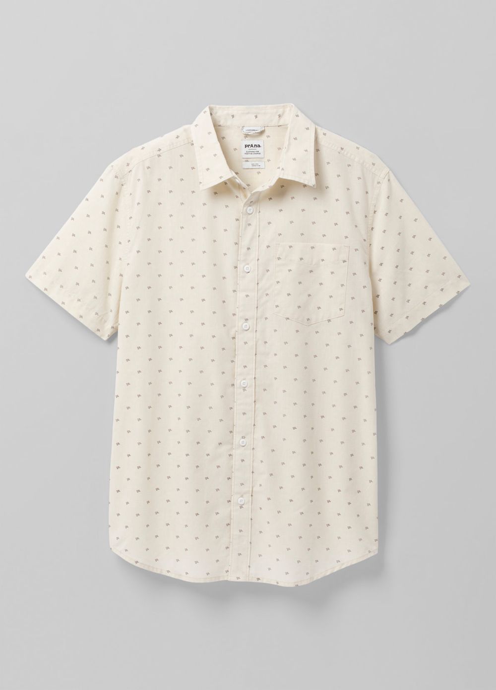 White Men's PrAna Tinline Shirts | 61053-PCHT