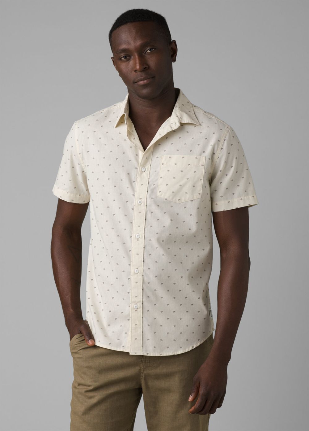 White Men\'s PrAna Tinline Shirts | 61053-PCHT