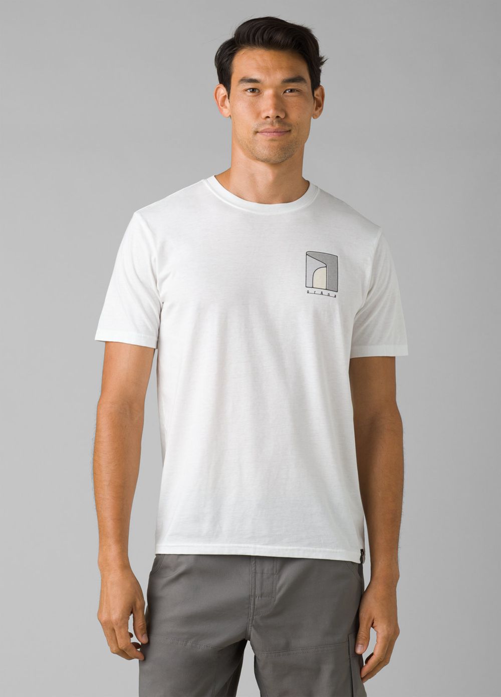 White Men\'s PrAna Torreys Peak T-Shirts | 24508-SYXG