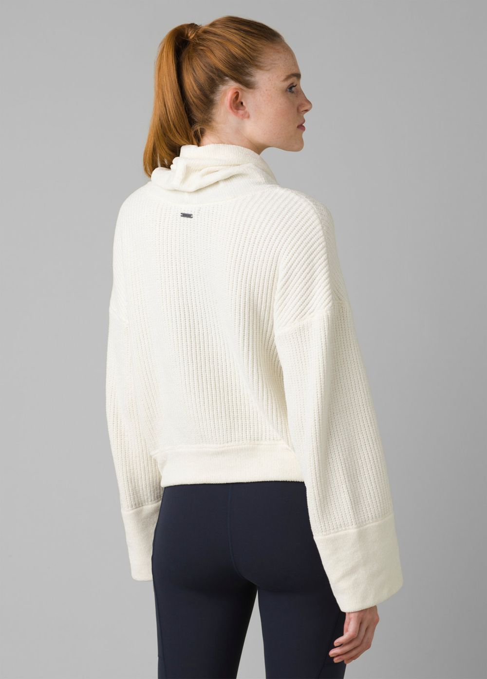 White Women's PrAna Chanavey Sweaters | 15906-TPKU