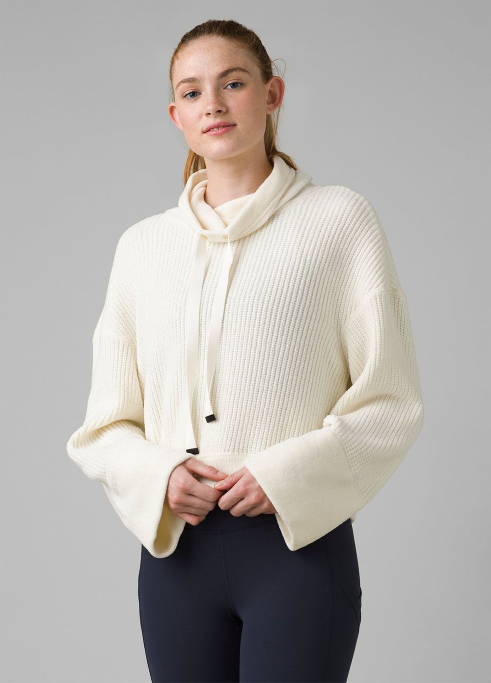 White Women\'s PrAna Chanavey Sweaters | 15906-TPKU