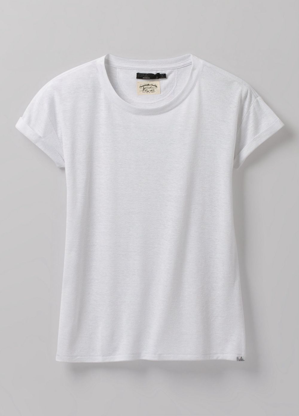 White Women's PrAna Cozy Up Plus T-Shirts | 78162-QLCH