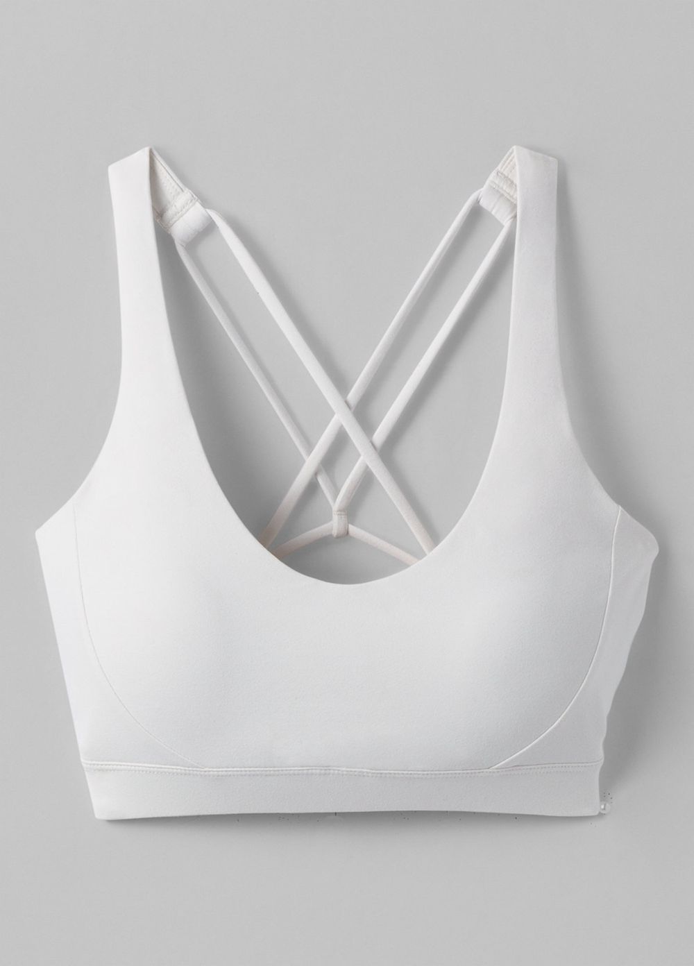 White Women's PrAna Everyday Bra | 20398-MKIE