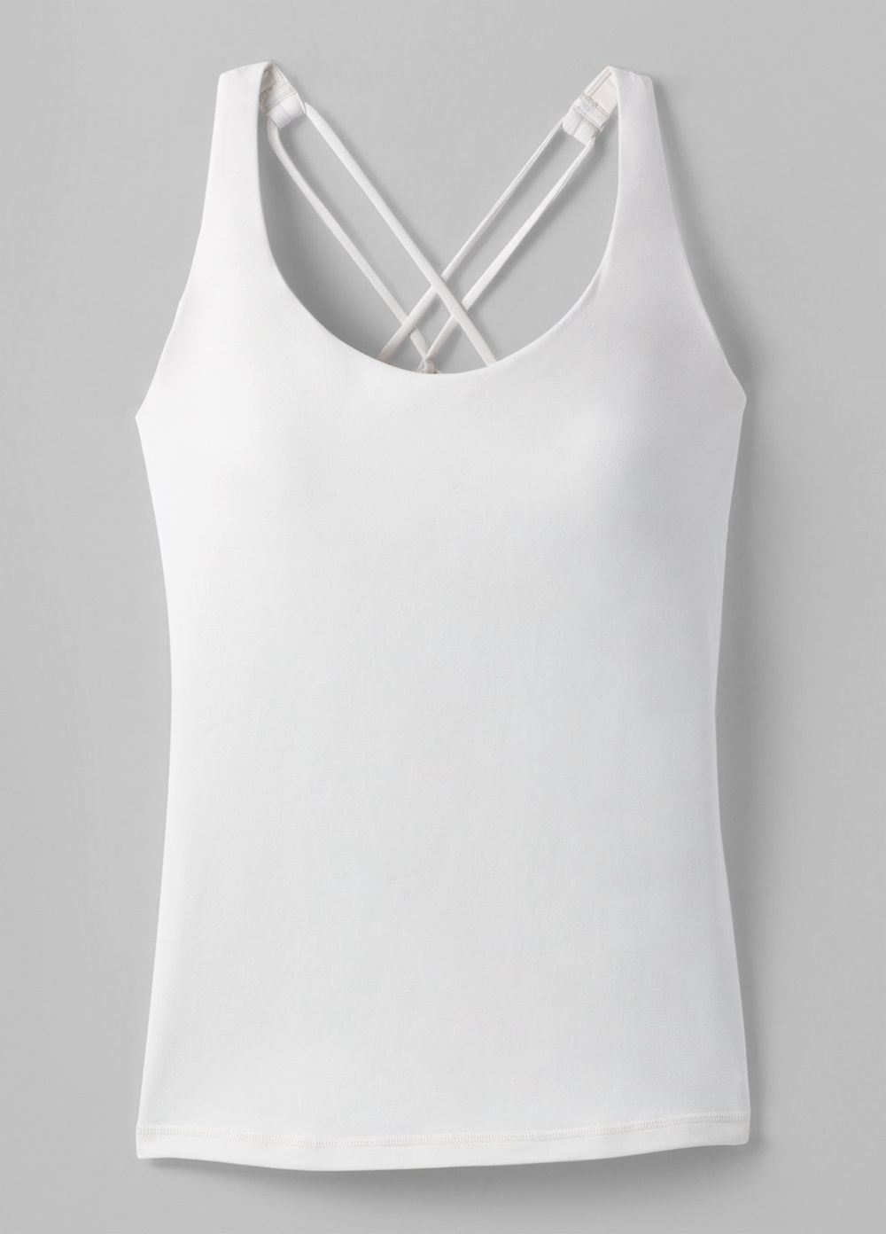 White Women's PrAna Everyday Tank Top | 53970-FPUB