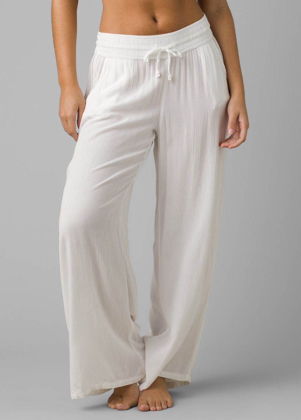 White Women\'s PrAna Fernie Beach Pants | 81936-WFPL