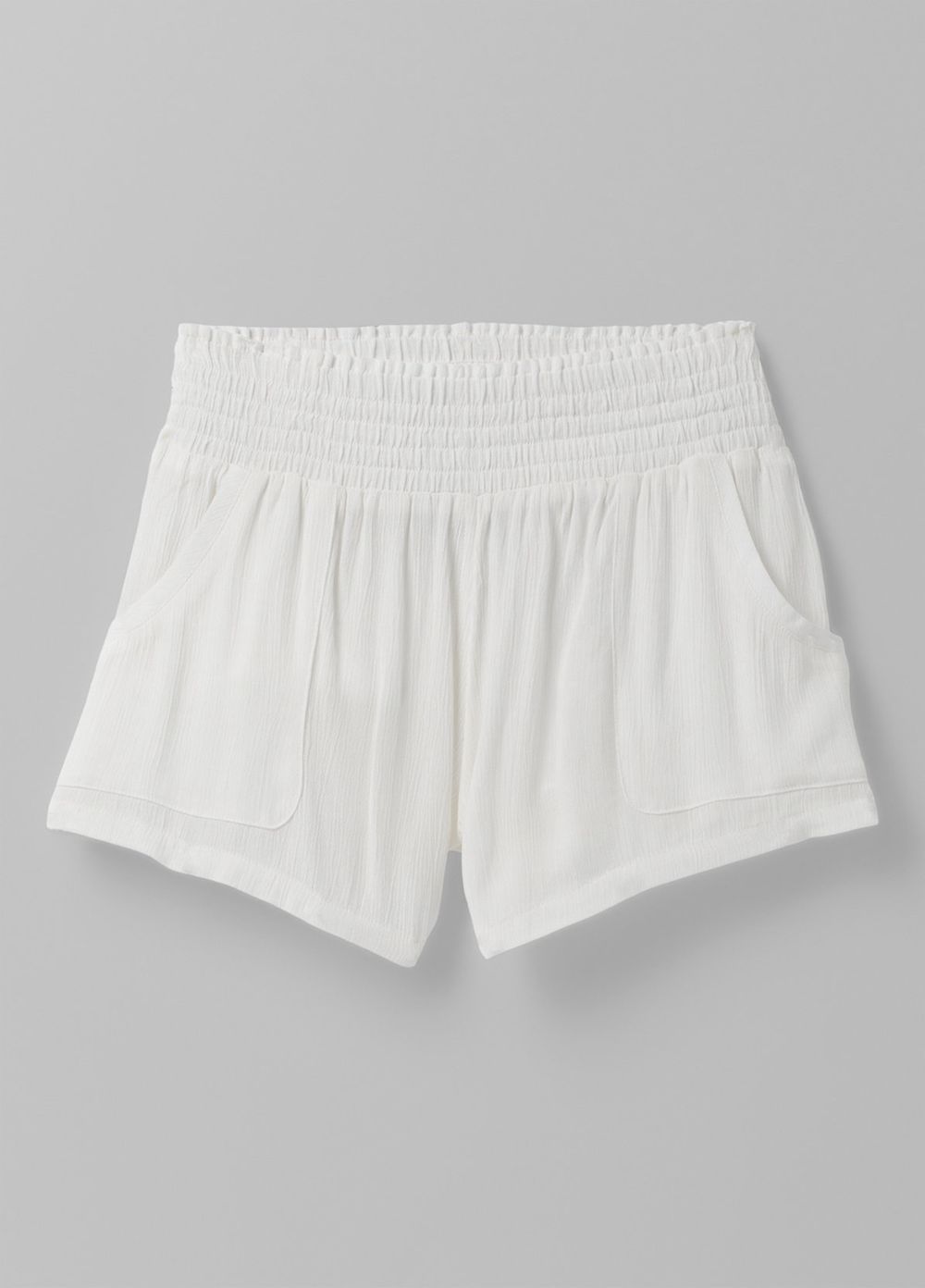 White Women's PrAna Fernie Shorts | 73198-IZJQ