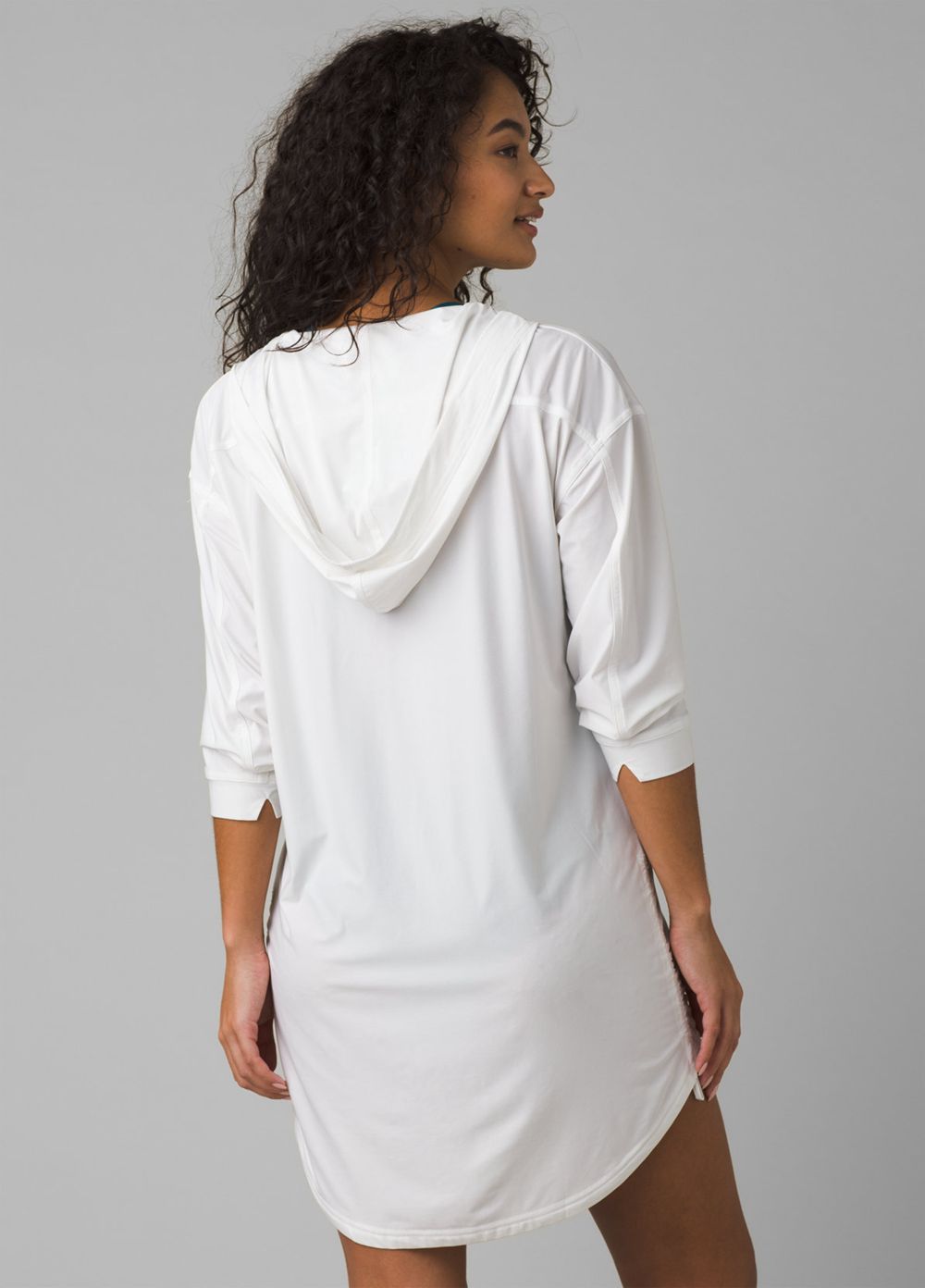 White Women's PrAna Mantra Bay Tunic Shirts | 70354-ONPZ