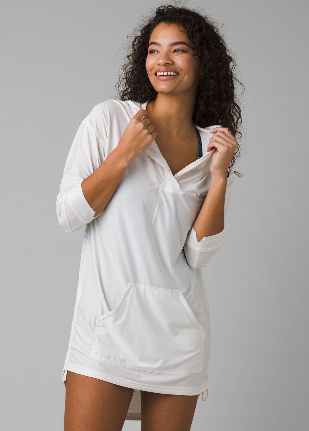 White Women\'s PrAna Mantra Bay Tunic Shirts | 70354-ONPZ