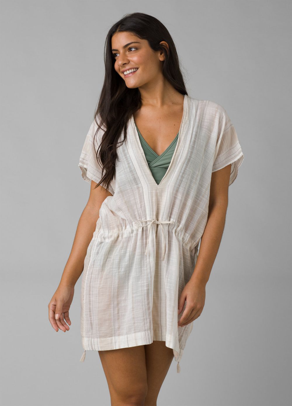 White Women\'s PrAna Marina Bay Tunic Shirts | 52046-CIZV