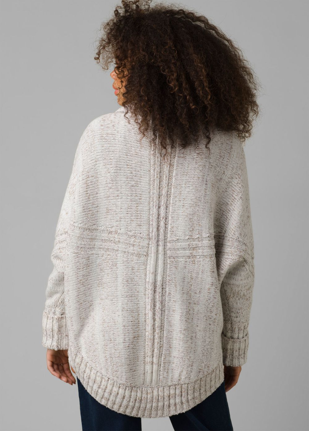 White Women's PrAna Ridge Run Duster Sweaters | 05734-YMNI