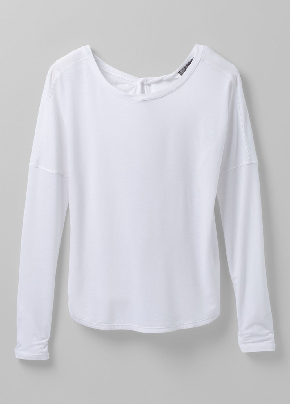 White Women's PrAna Rogue Long Sleeve T-Shirts | 43918-CVPN