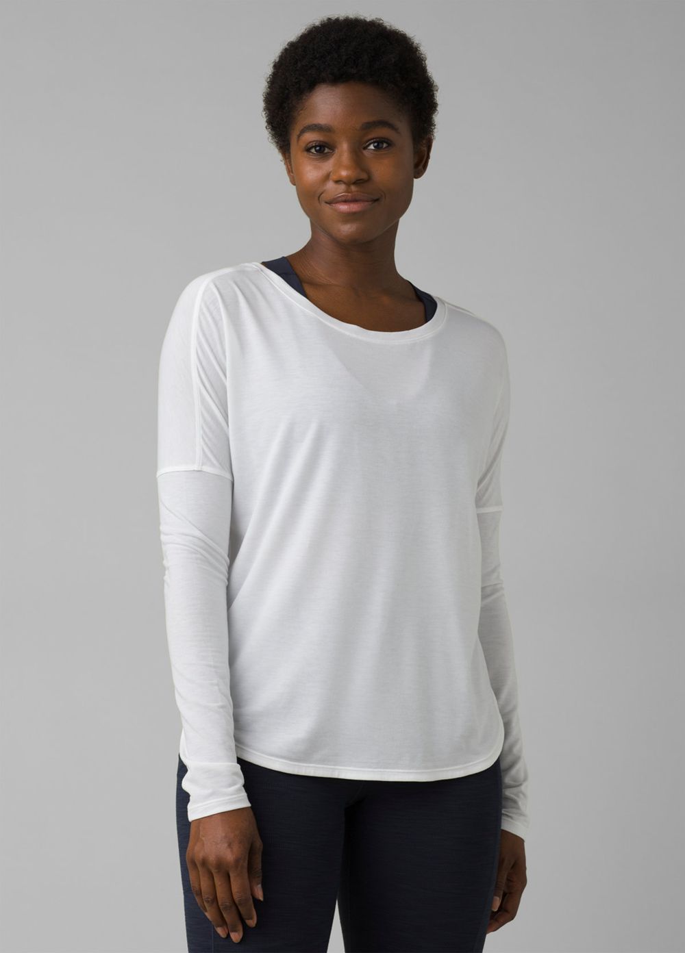 White Women\'s PrAna Rogue Long Sleeve T-Shirts | 43918-CVPN