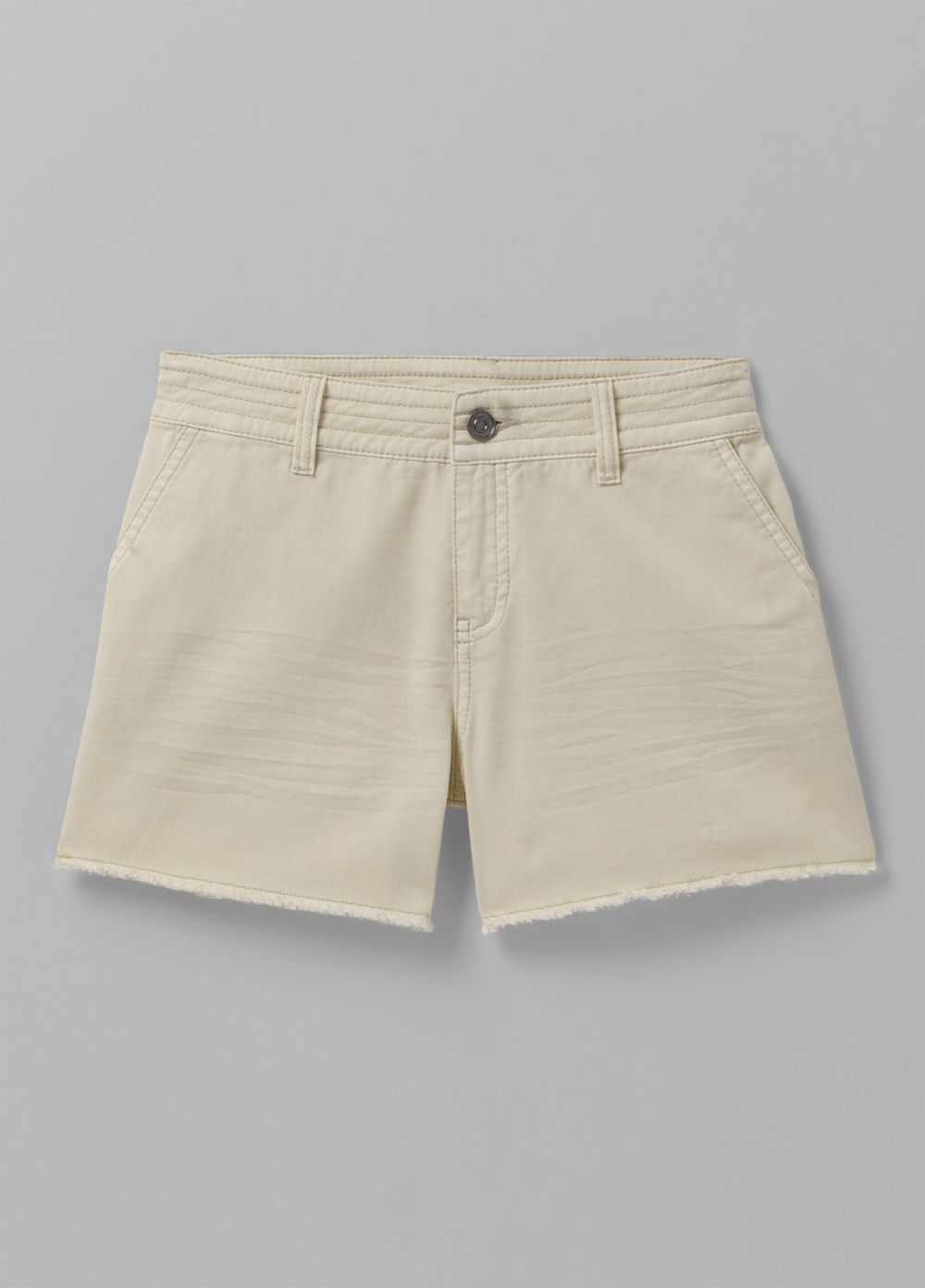 White Women's PrAna Sancho Shorts | 98412-KMTP