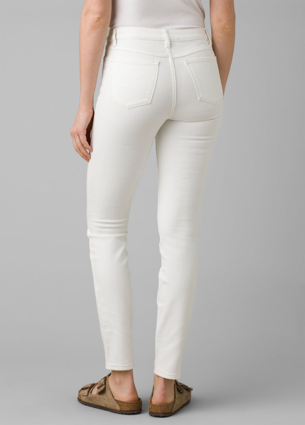 White Women's PrAna Sienna Jeans | 09836-UIWL