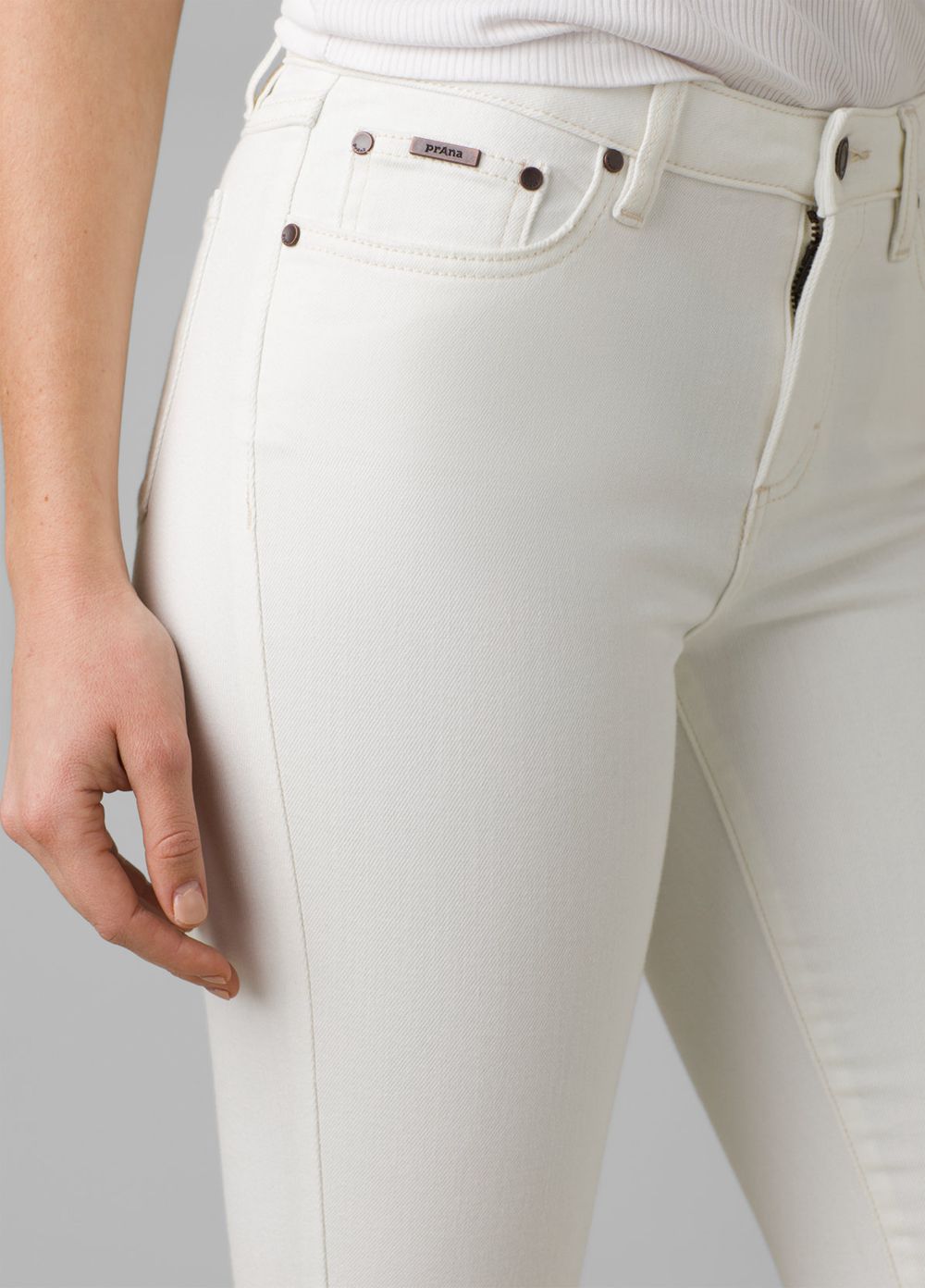 White Women's PrAna Sienna Jeans | 09836-UIWL