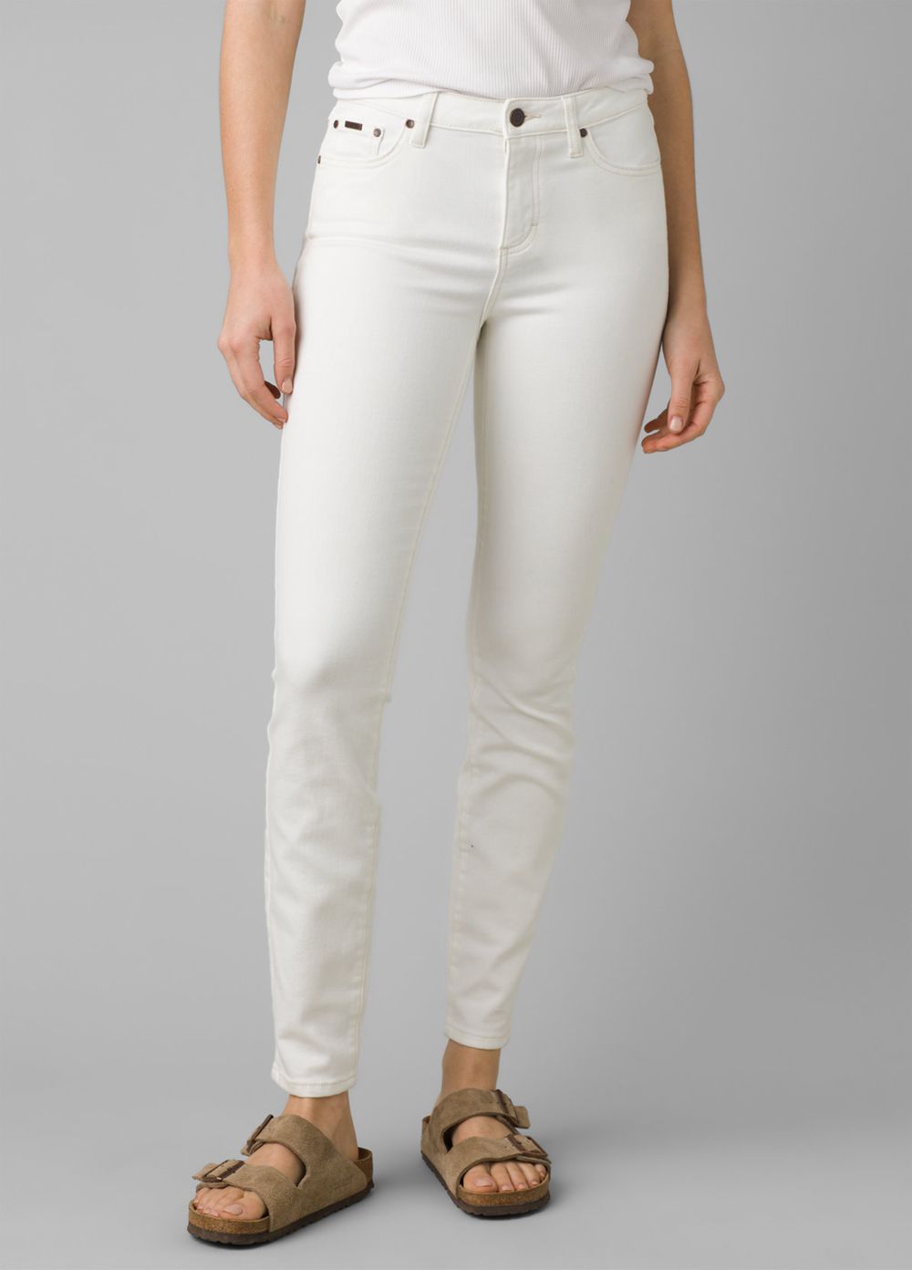 White Women\'s PrAna Sienna Jeans | 09836-UIWL