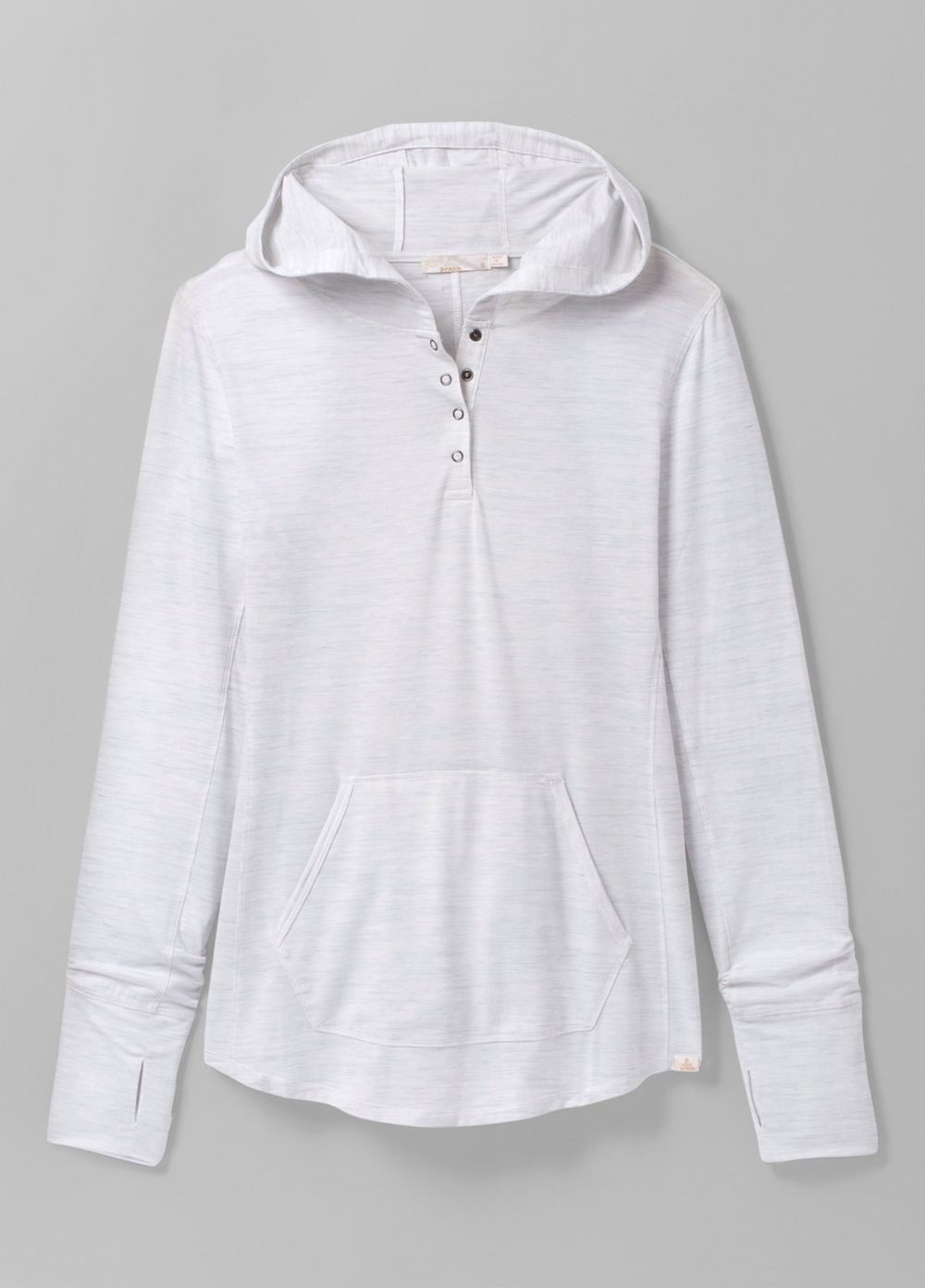 White Women's PrAna Sol Protect Hoodie | 41560-ZUQV