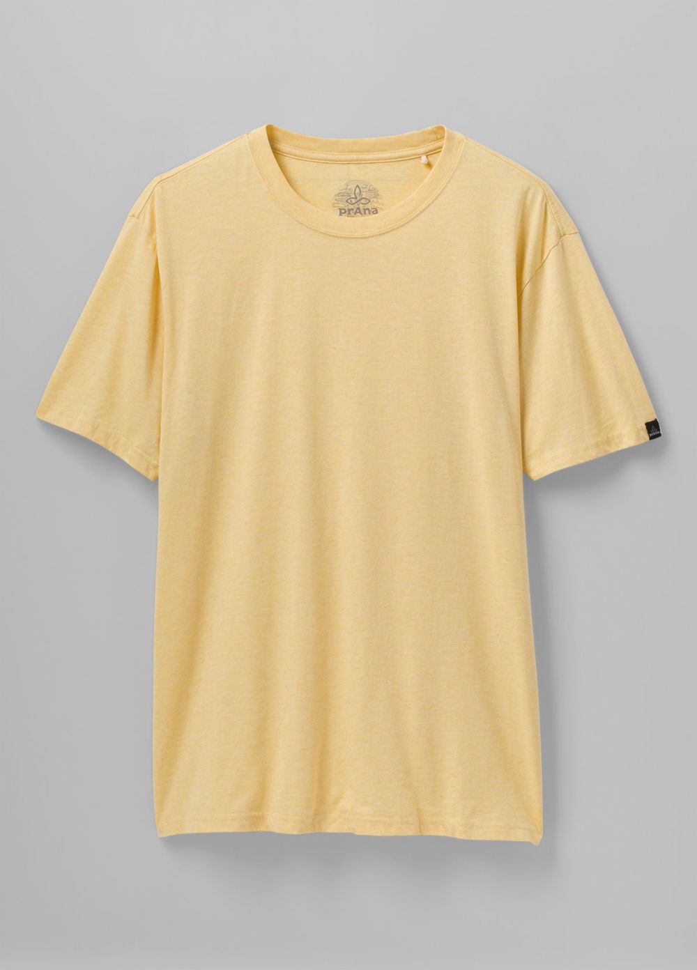 Yellow Men's PrAna Crew T-Shirts | 91736-IXUD