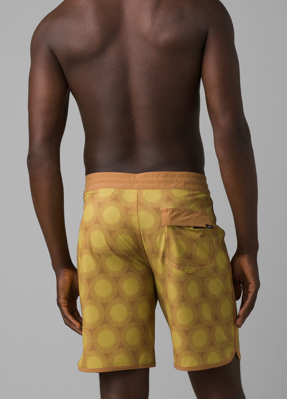 Yellow Men's PrAna Roots Studio Boardshorts | 10265-IHRB