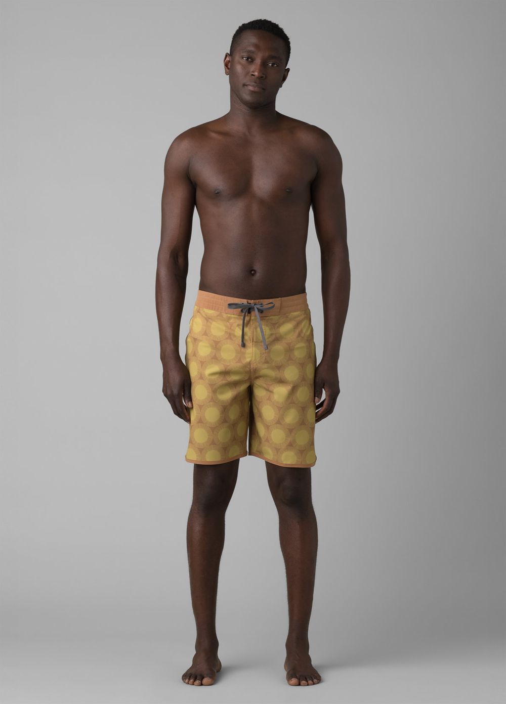 Yellow Men's PrAna Roots Studio Boardshorts | 10265-IHRB