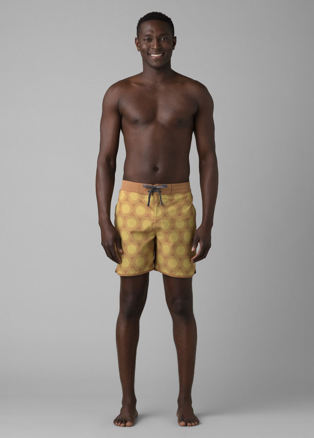 Yellow Men's PrAna Roots Studio Boardshorts | 10265-IHRB