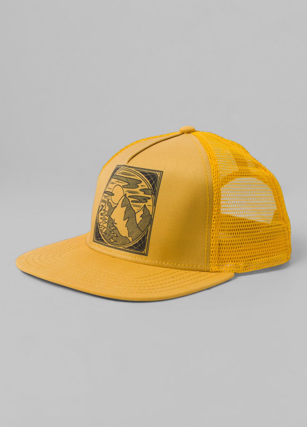 Yellow Men's PrAna Vista Trucker Hats | 15872-ESMD