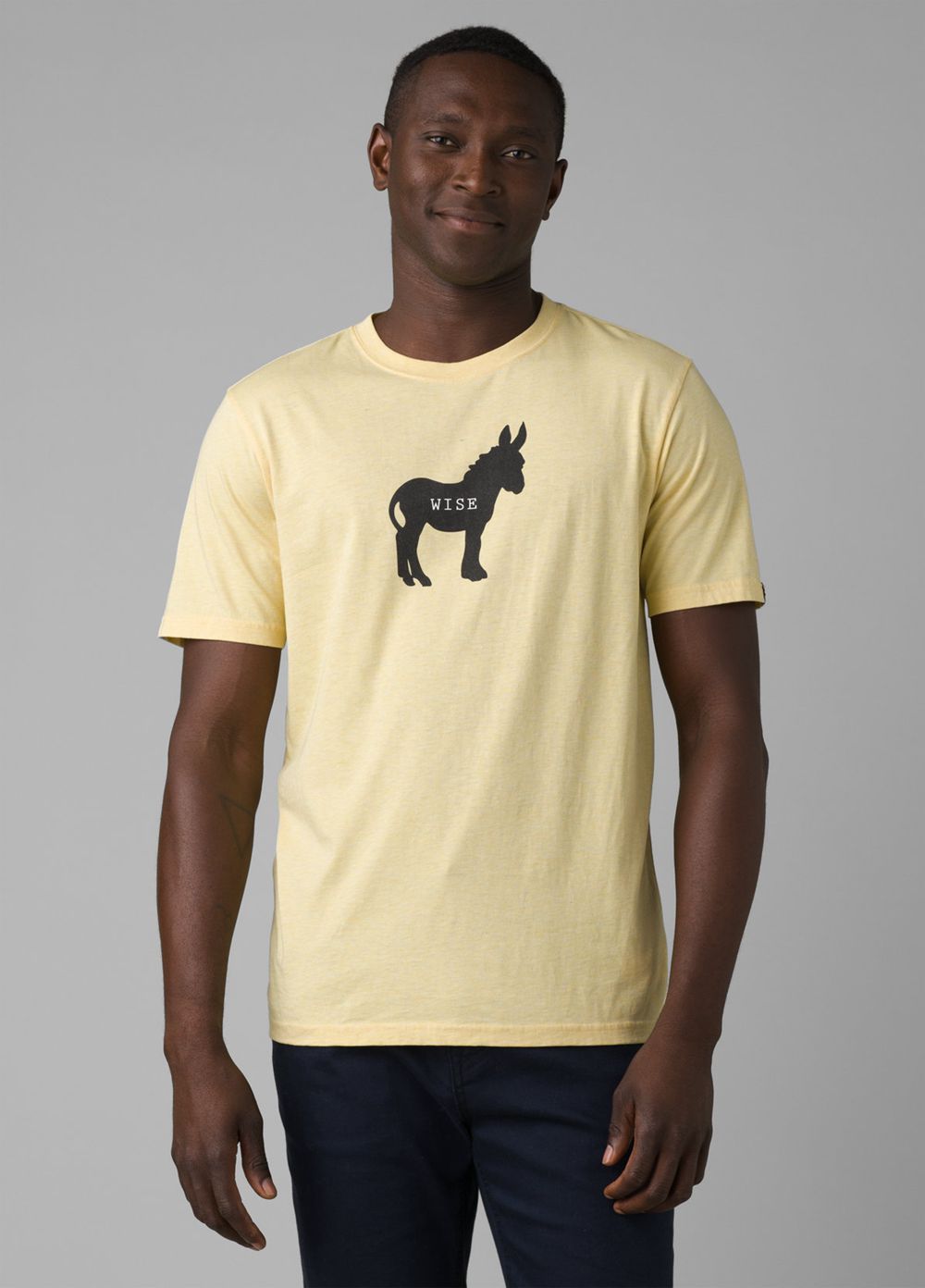 Yellow Men\'s PrAna Wise Ass Journeyman T-Shirts | 03985-RMCH