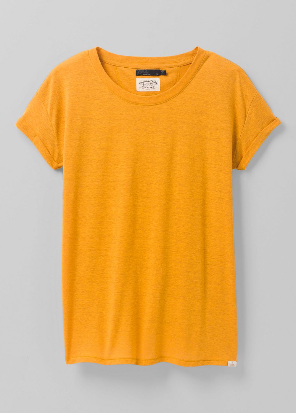 Yellow Women's PrAna Cozy Up T-Shirts | 45920-DELR