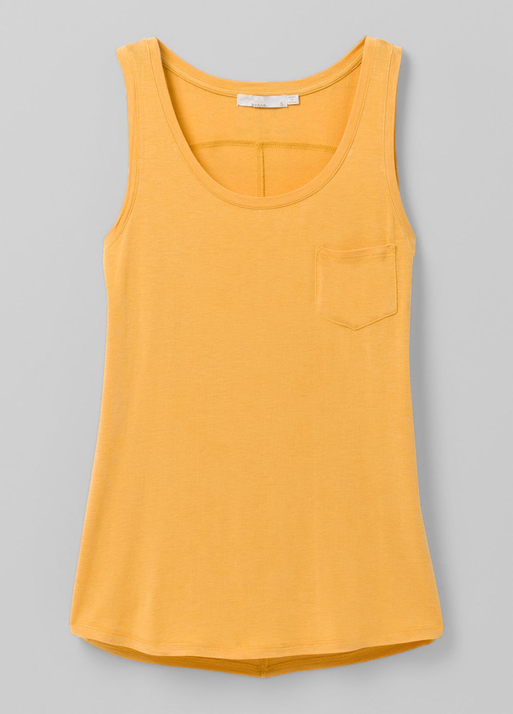 Yellow Women's PrAna Foundation Scoop Neck Tank Top | 19382-ODVC