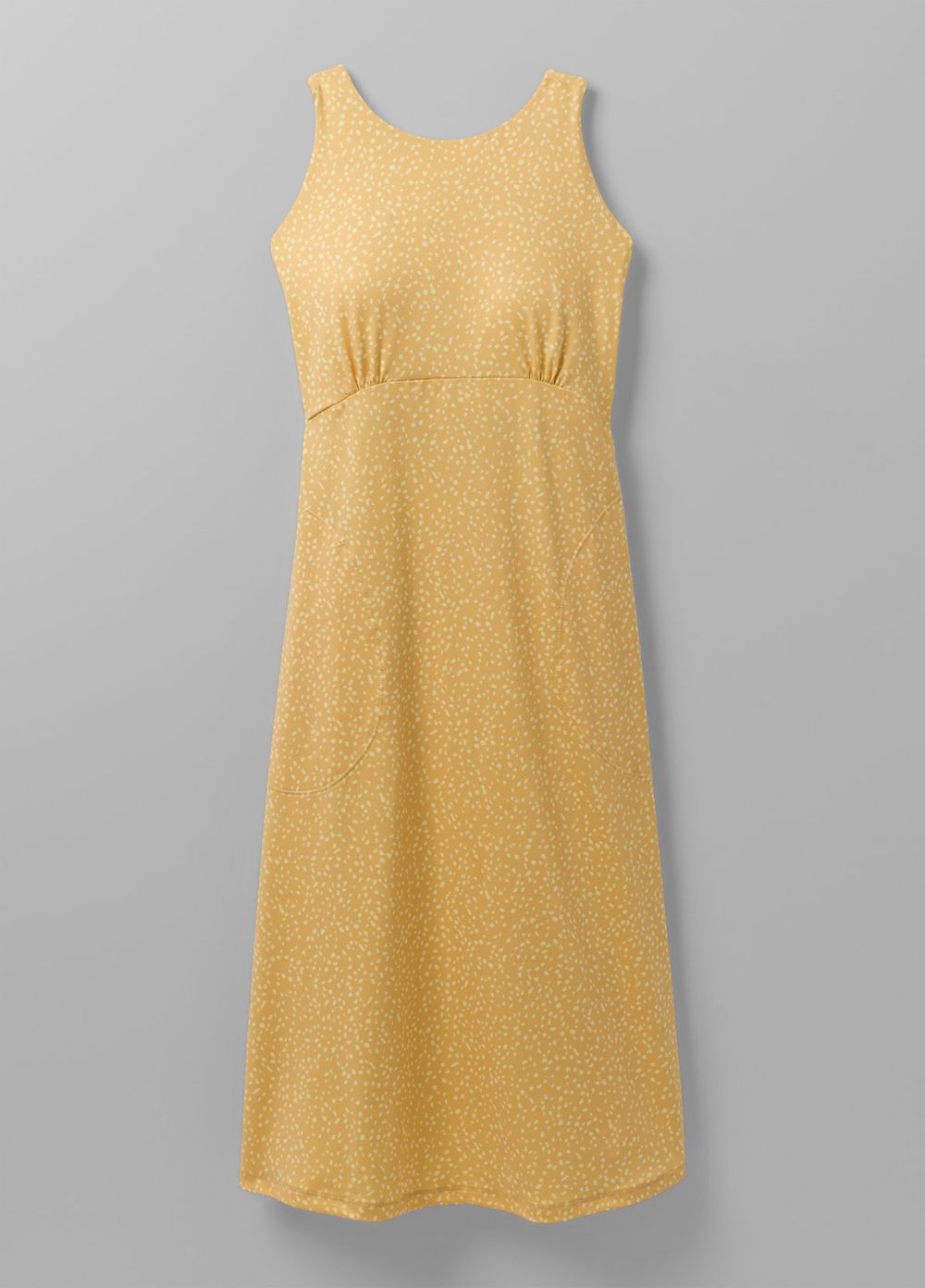 Yellow Women's PrAna Jewel Lake Dresses | 41375-TAOI