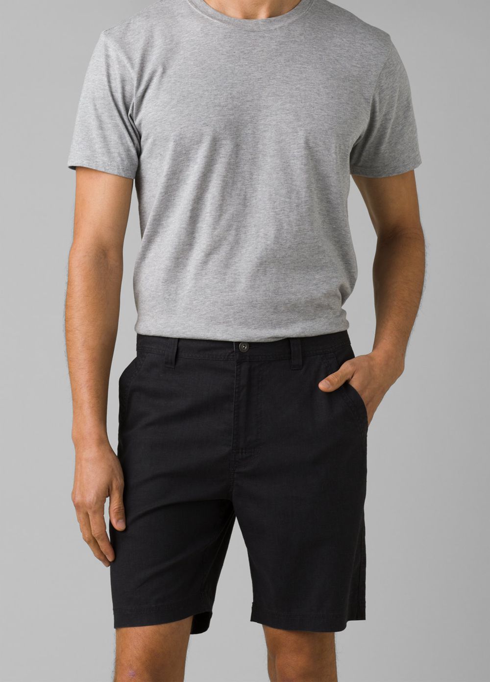 Black Men's PrAna Furrow Shorts | 75460-YIHG