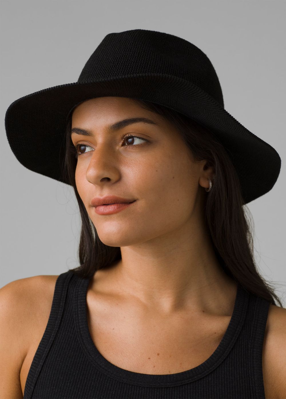 Black Women's PrAna Chrea Hats | 83107-HBFD