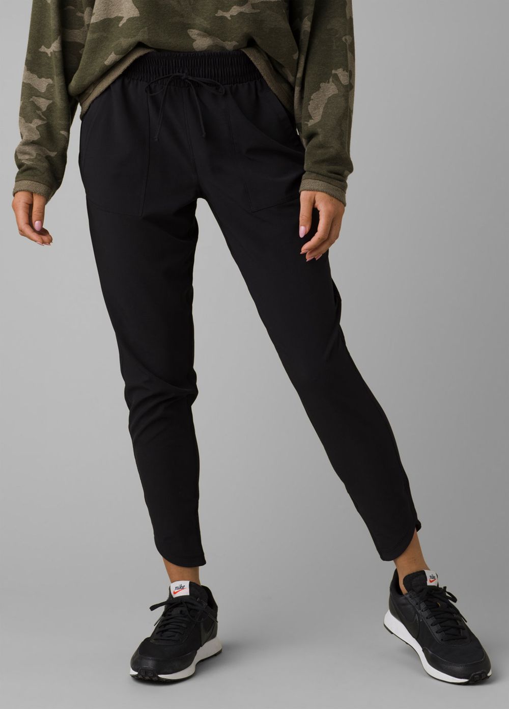 Black Women's PrAna Folgaria Pants | 13045-OIMZ