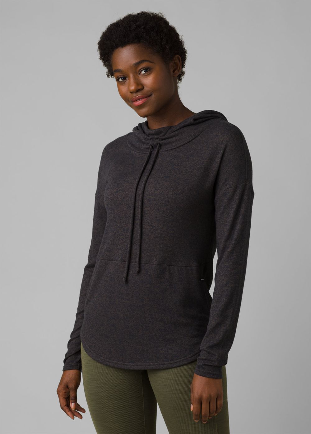 Black Women's PrAna Foresta Sweaters | 36842-WPFJ