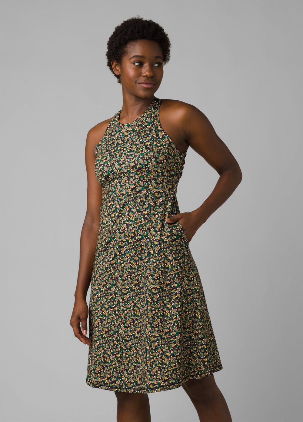 Black Women's PrAna Jewel Lake Dresses | 15738-ENOM