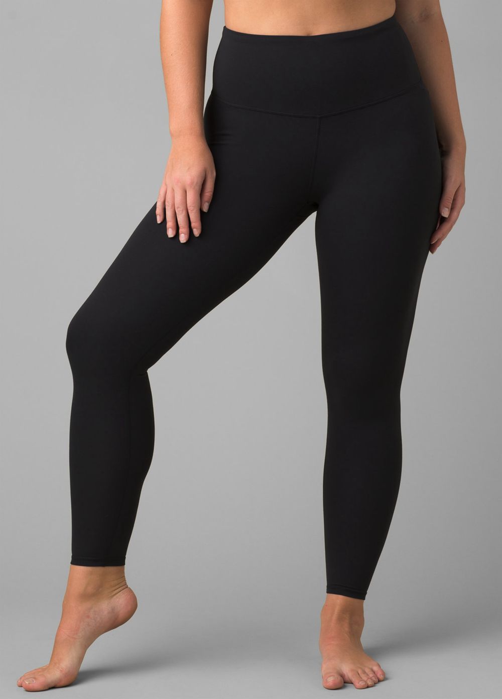 Black Women's PrAna Layna 7/8 Leggings | 54923-IMGL