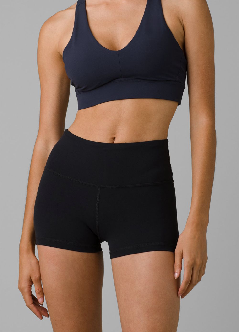 Black Women's PrAna Layna Shorts | 27193-KVXC