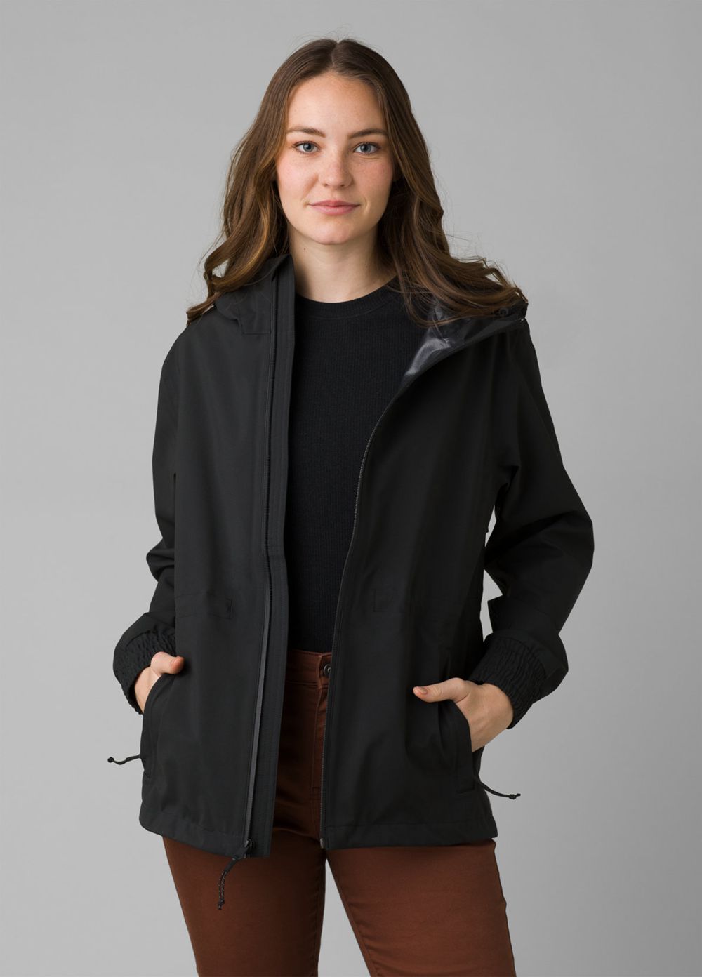 Black Women's PrAna Othello Falls Jackets | 63478-SHXT