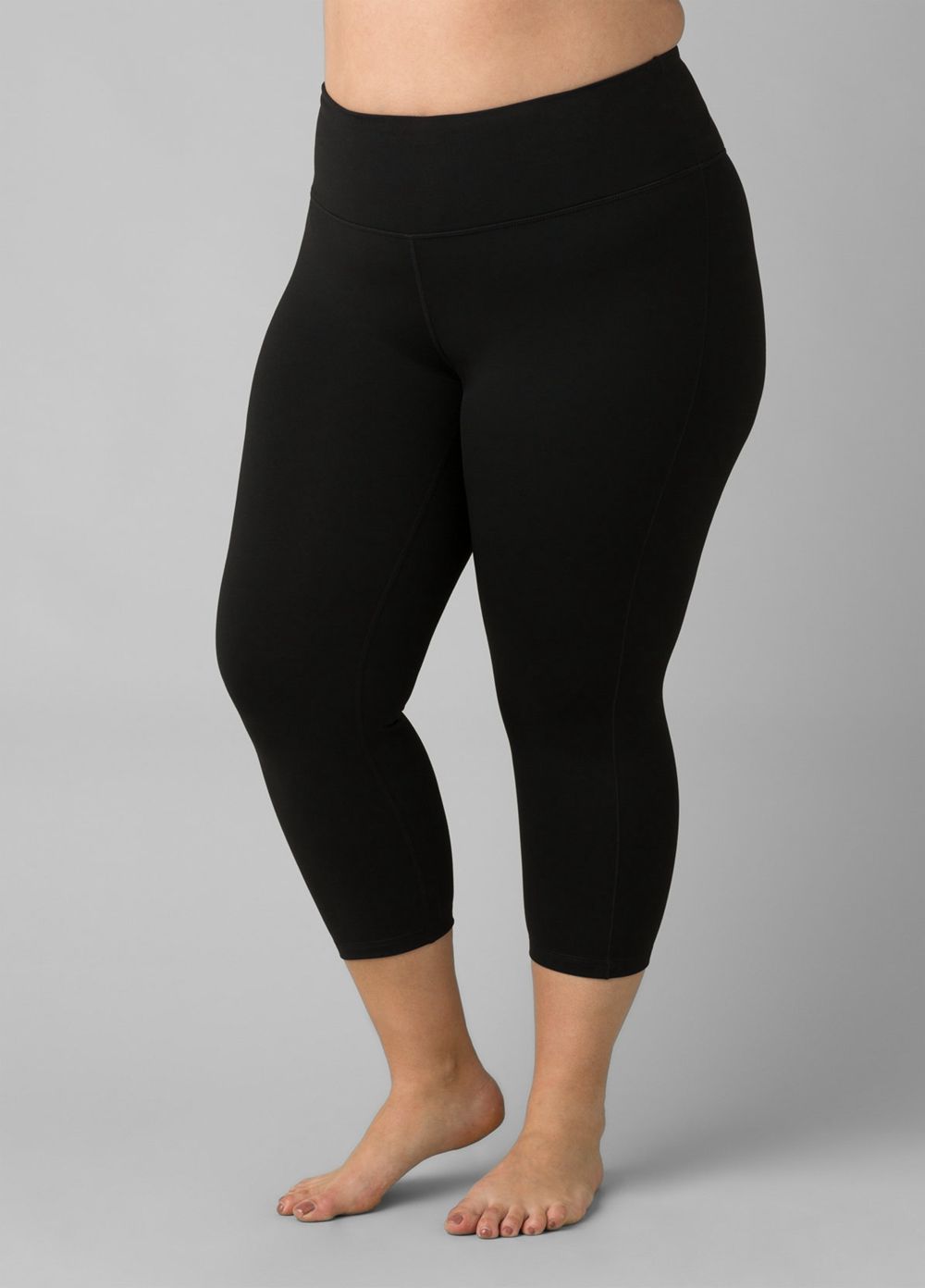 Black Women's PrAna Transform Capri Plus Leggings | 28704-LJHV