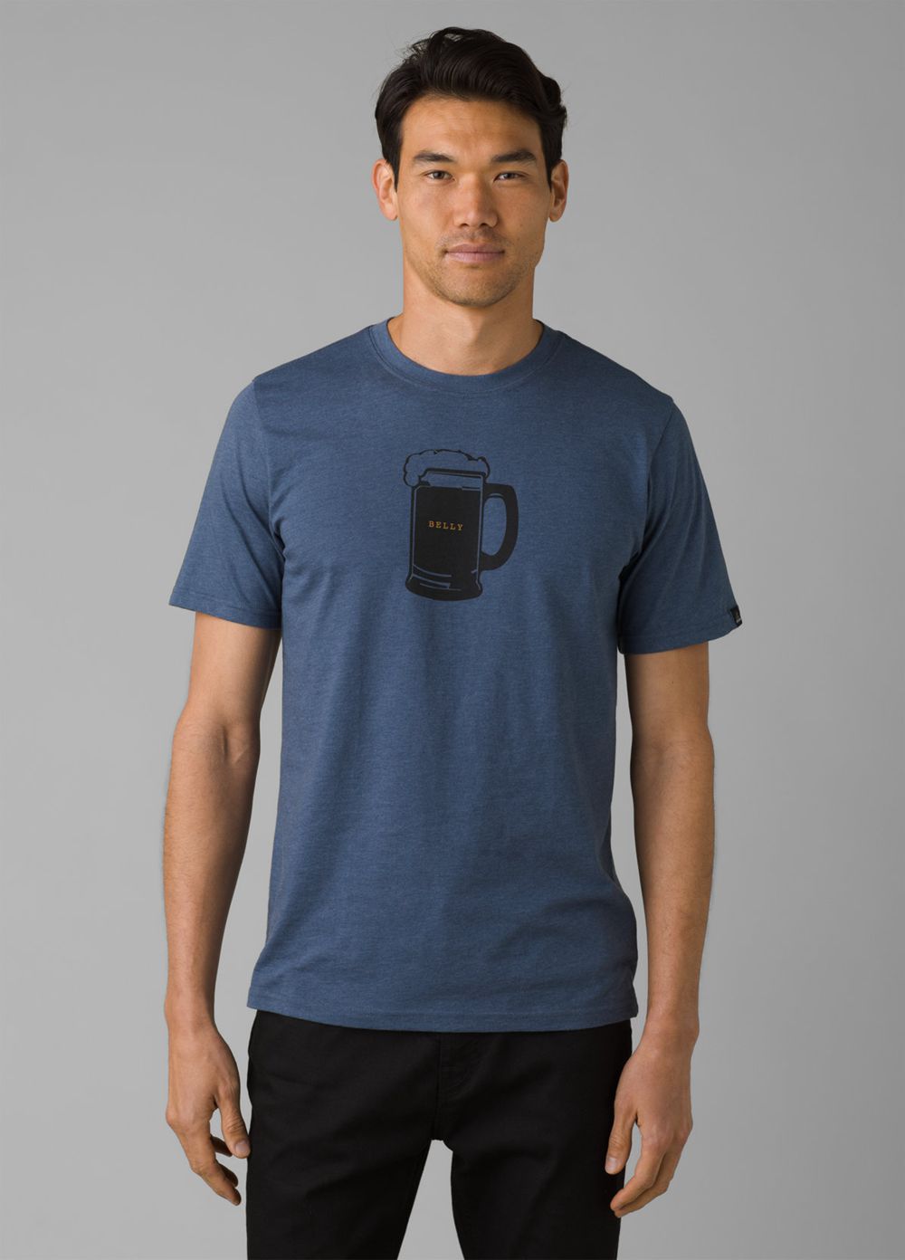 Blue Men's PrAna Beer Belly Journeyman T-Shirts | 07328-IASP