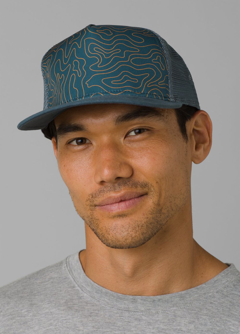 Blue Men's PrAna Vista Trucker Hats | 47810-BAVJ