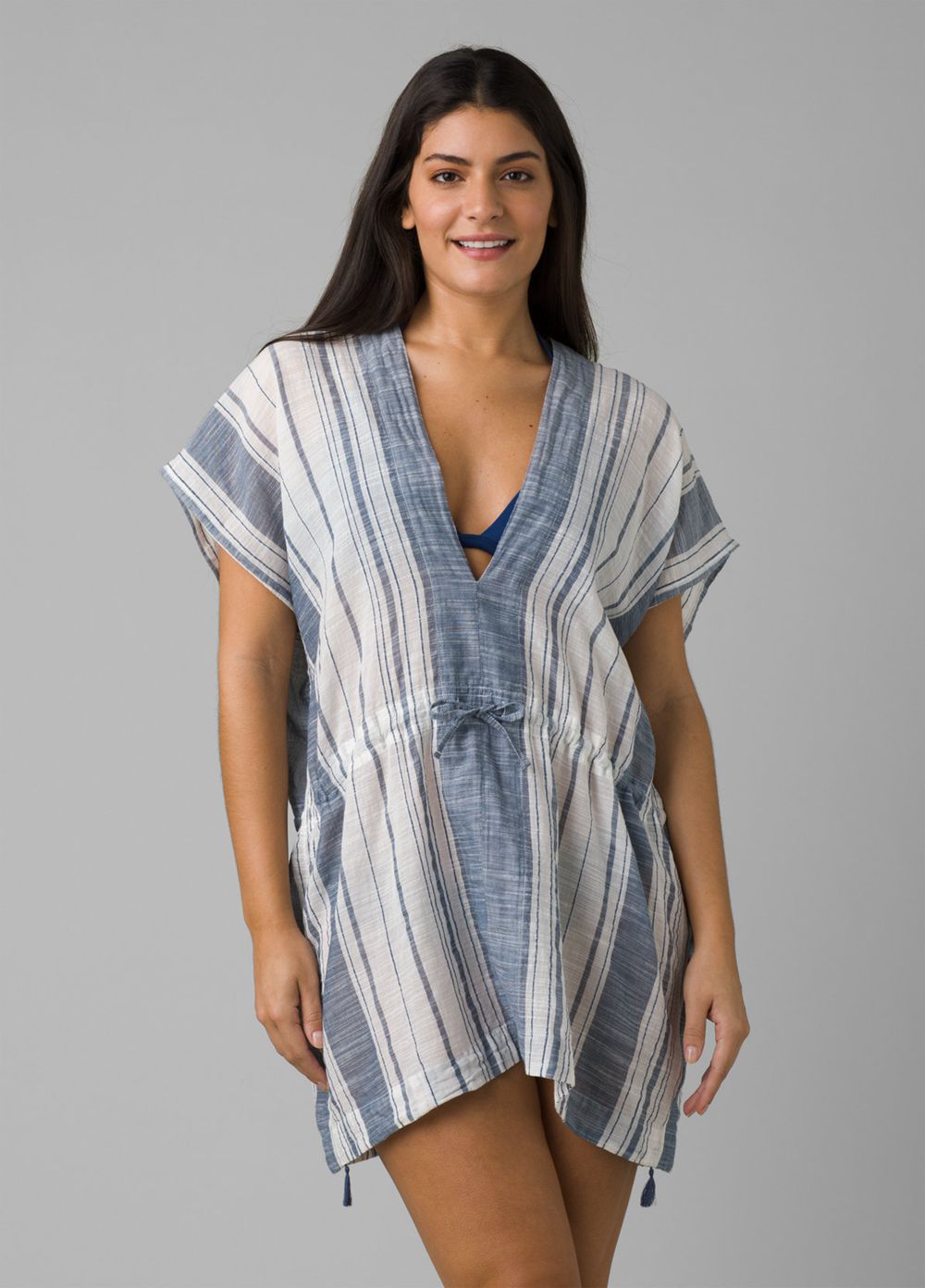 Blue Women's PrAna Marina Bay Tunic Shirts | 21469-OCUX