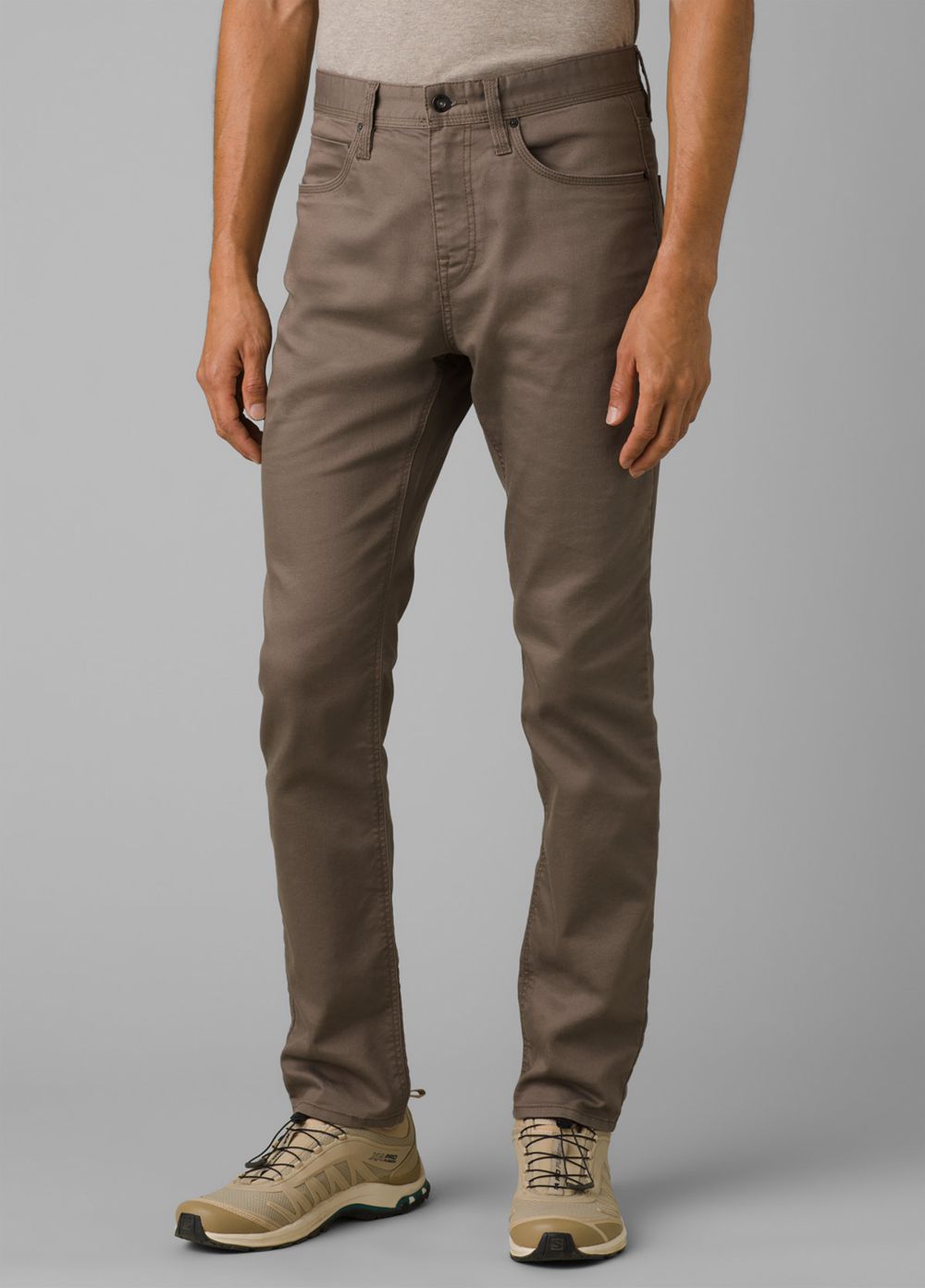 Brown Men's PrAna Bridger Slim Tapered Jeans | 42106-LNVO