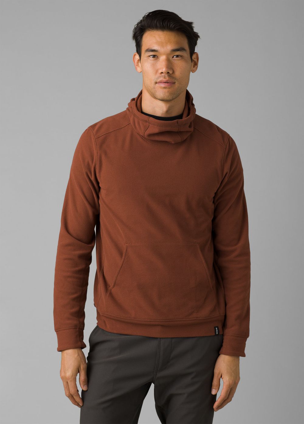 Brown Men's PrAna Coldstream Hoodie | 67049-JIZG