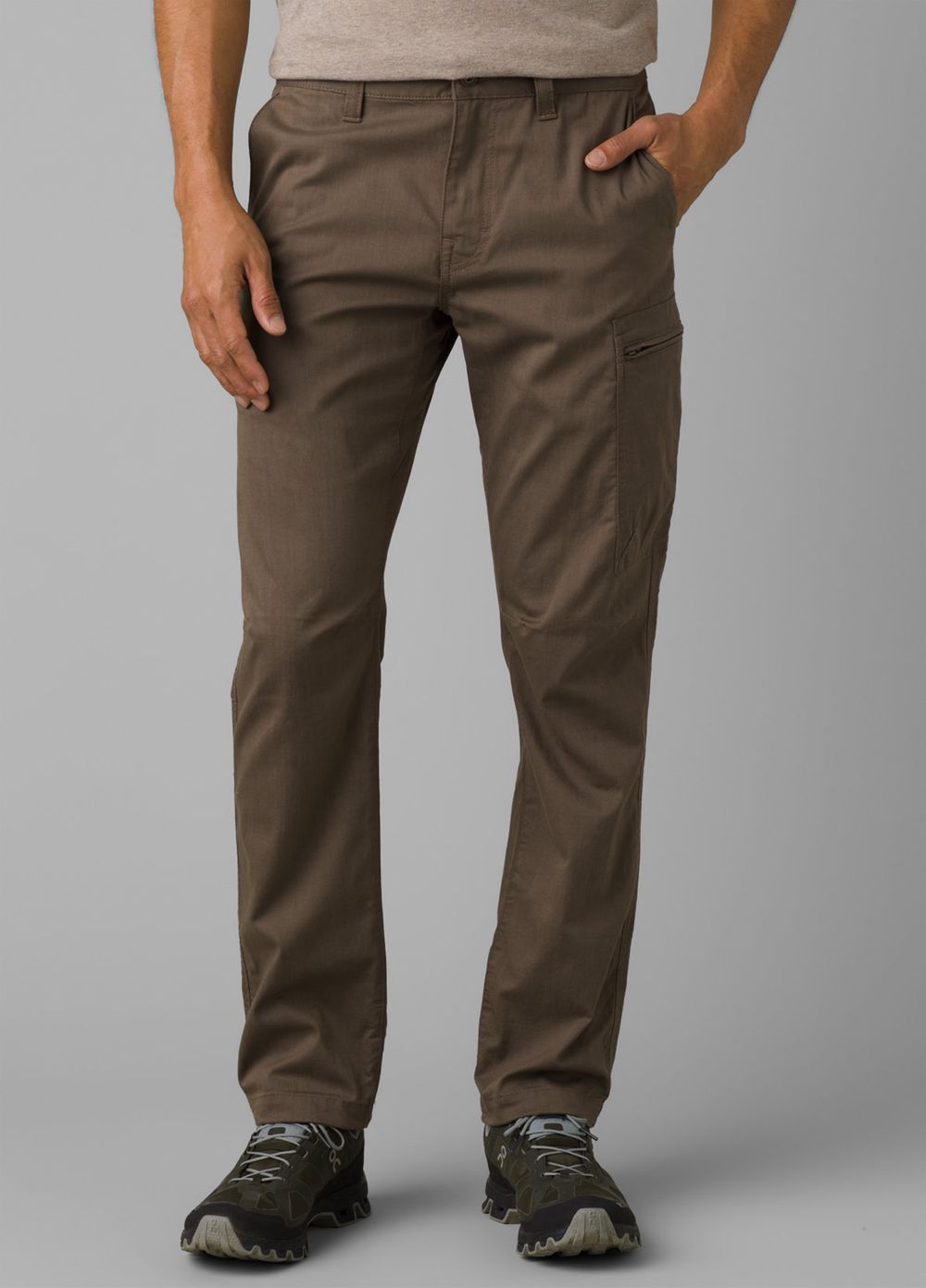 Brown Men's PrAna Four Corners Pants | 78493-NGBF