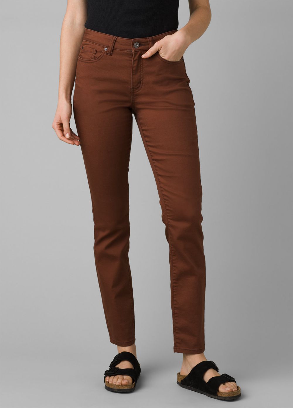 Brown Women's PrAna Kayla High Rise Jeans | 40629-EKCP