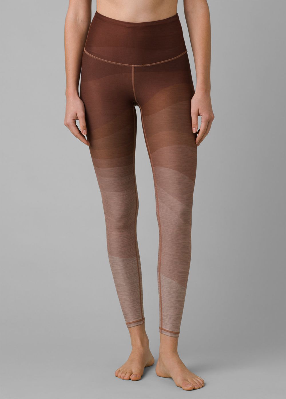 Brown Women's PrAna Layna 7/8 Leggings | 38910-HCKU